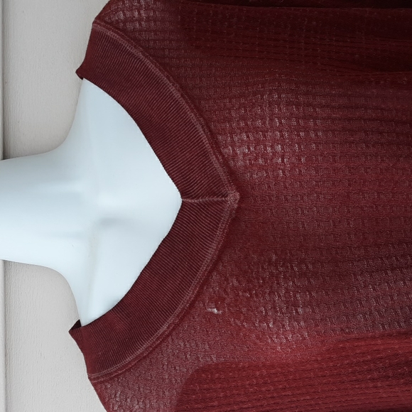 We the free free people south side thermal top double v neck slouchy oversized - Picture 3 of 8